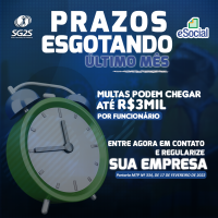 Imagem principal do artigo eSocial - Evite Multas! Prazo para envio dos dados está se esgotando